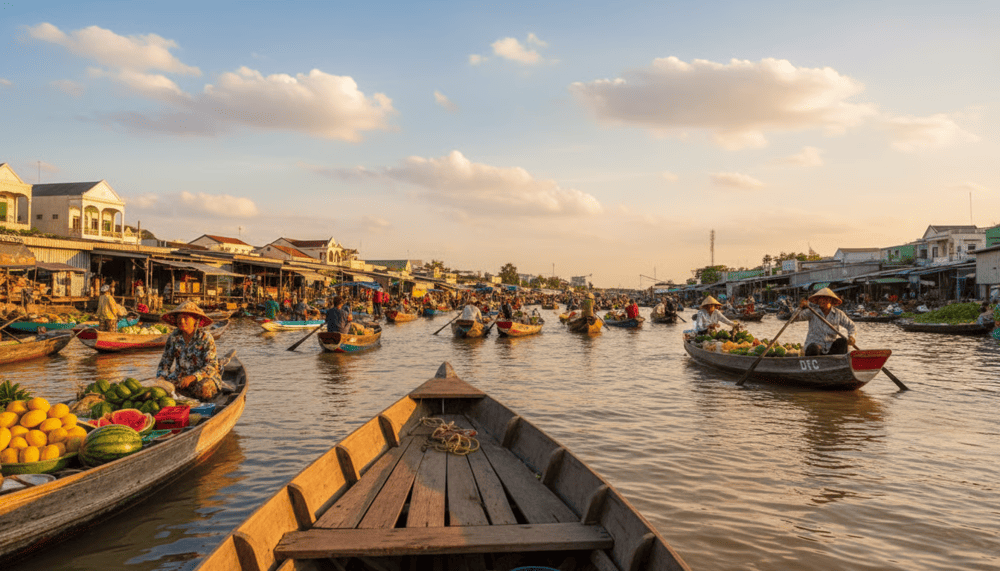 Chợ nổi Long Xuyên